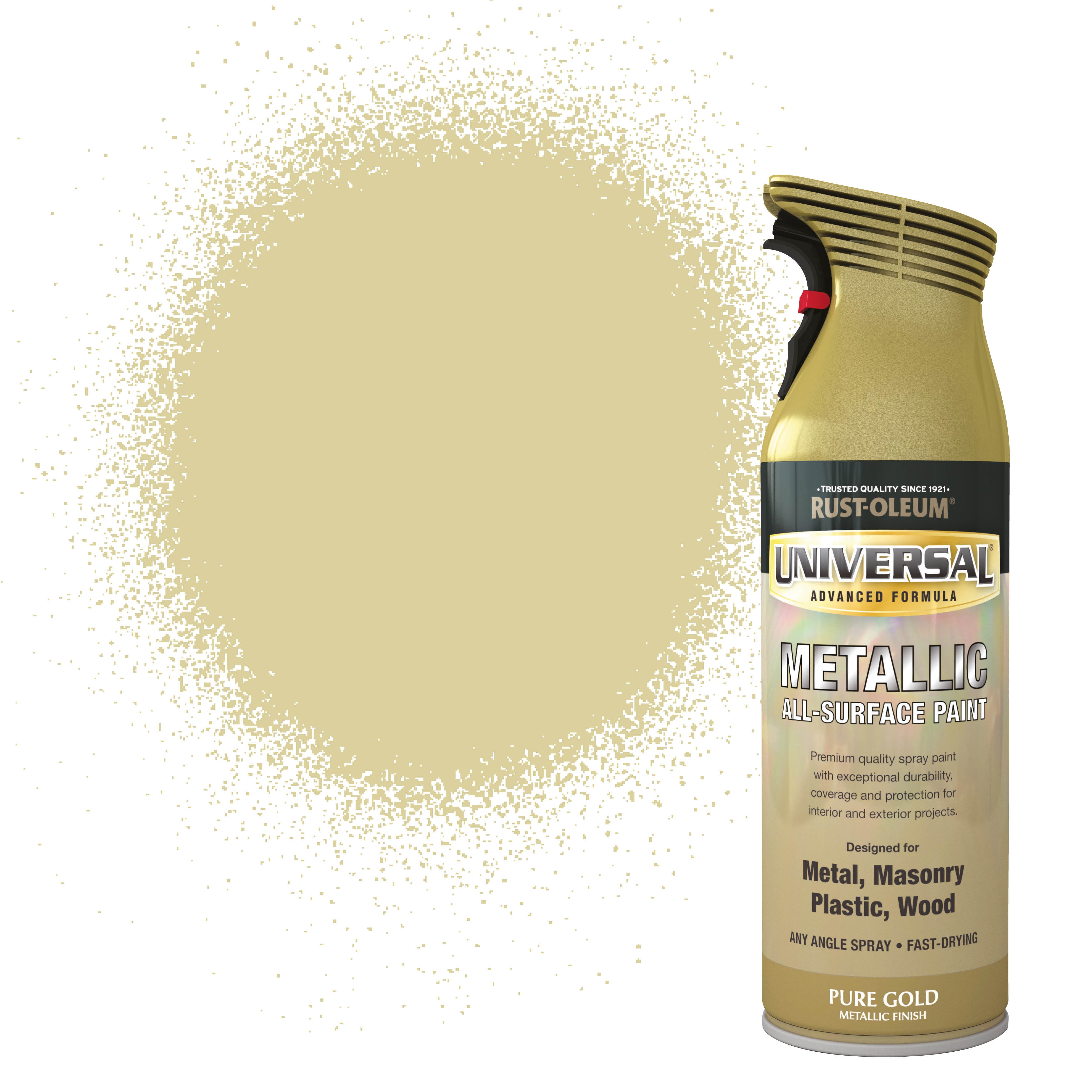 Rust-Oleum Pure Gold Universal Metallic All-Surface Spray Paint 400ml