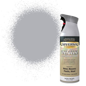 Rust-Oleum Satin Nickel Universal Metallic All-Surface Spray Paint 400ml
