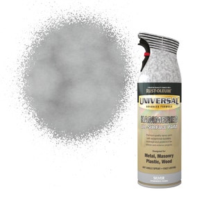 Rust-Oleum Hammered Silver Universal All-Surface Spray Paint 400ml