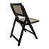 Franco Folding Dining Chair, Black Beech Wood Black