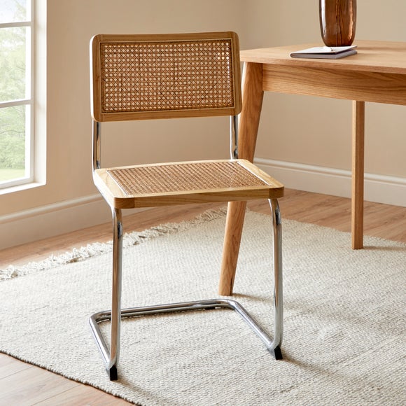 Cane dining deals chair with arms