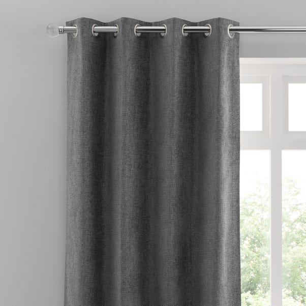 Oxford Chenille Eyelet Curtains image 1 of 9