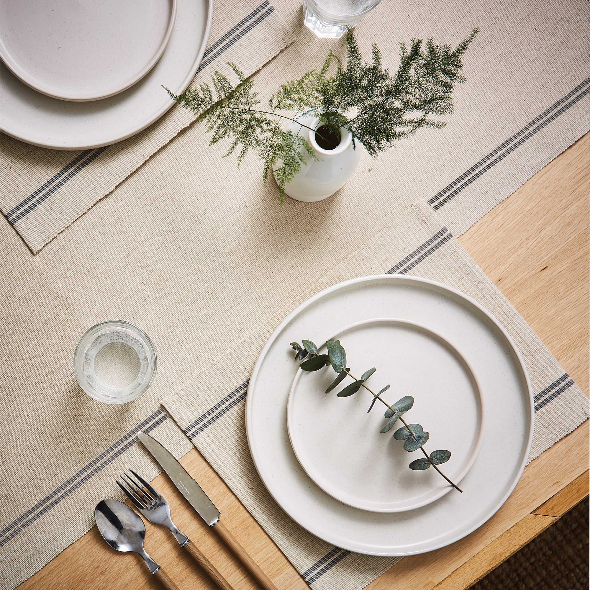 Set of 2 Churchgate Ribbed Striped Placemats