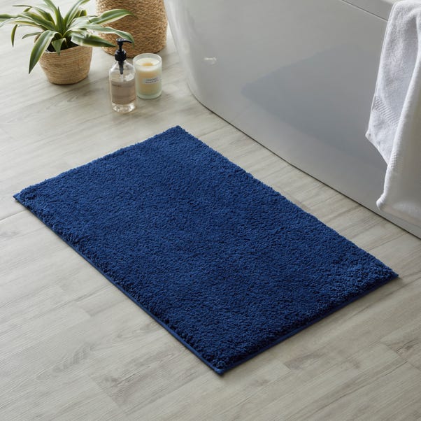 Ultimate Sapphire 100% Recycled Polyester Anti Bacterial Bath Mat