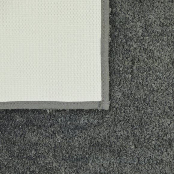 Ultimate Dark Grey 100 Cotton Anti Bacterial Bath Mat Dunelm