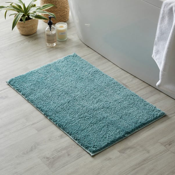 Ultimate Teal 100% Recycled Polyester Anti Bacterial Bath Mat