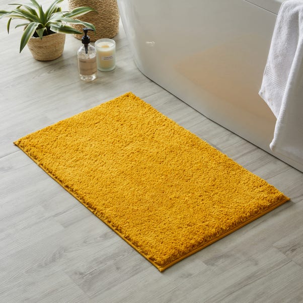 Ultimate Ochre 100% Recycled Polyester Anti Bacterial Bath Mat image 1 of 3