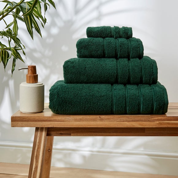 dunelm green hand towels