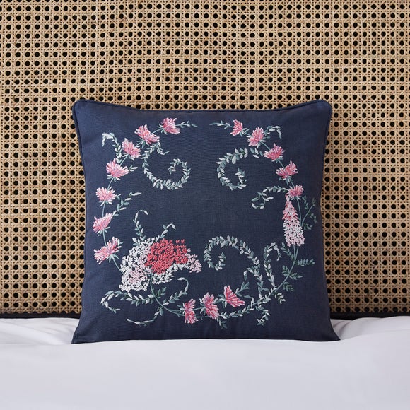 Dunelm navy outlet cushions