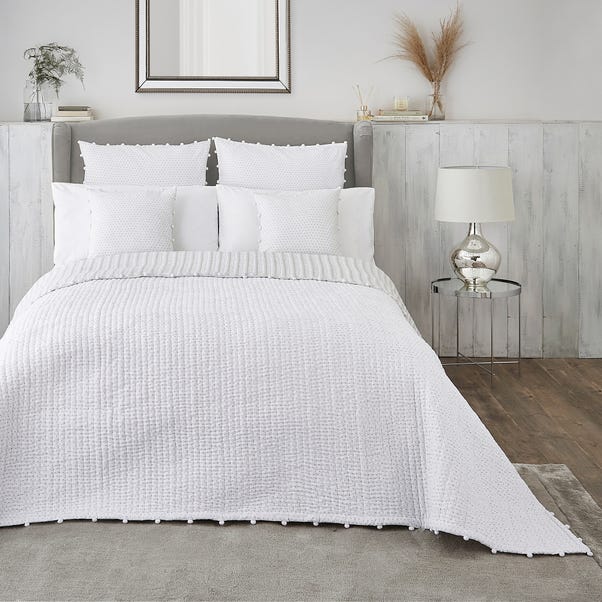 Dorma Coddington White Bedspread  undefined