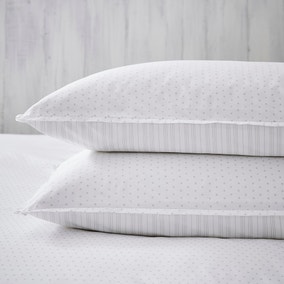 Dorma Coddington White 100% Cotton Housewife Pillowcase Pair