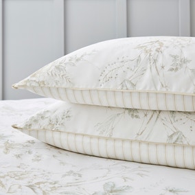 Dorma Coleton Natural 100% Cotton Oxford Pillowcase Pair