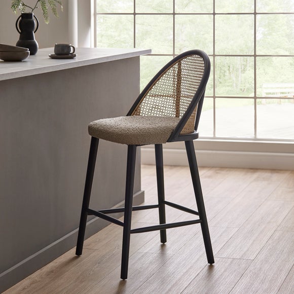 Luella Cane Bar Stool Dunelm