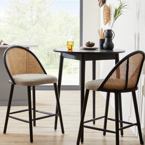 Luella Cane Bar Stool Dunelm