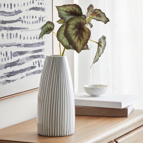 Coastal Ceramic Lines Vase 