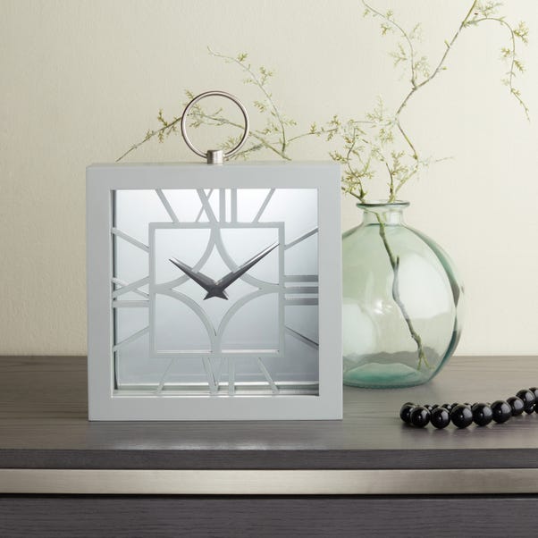Delphi Mantle Clock Grey