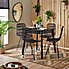 Aster Square Dining Table With Storage  Black