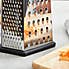 Professional 6 Sided Box Grater Black