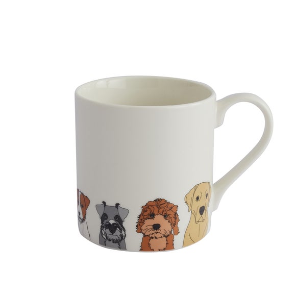 dog in mug