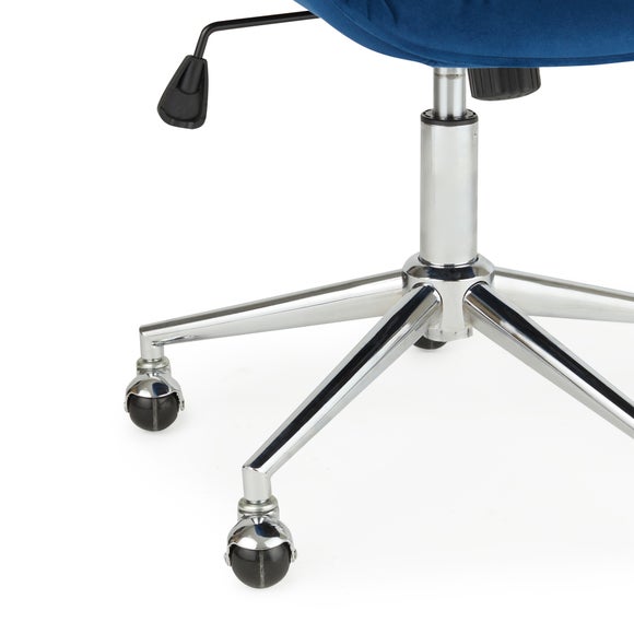 Macy Velvet Office Chair Dunelm