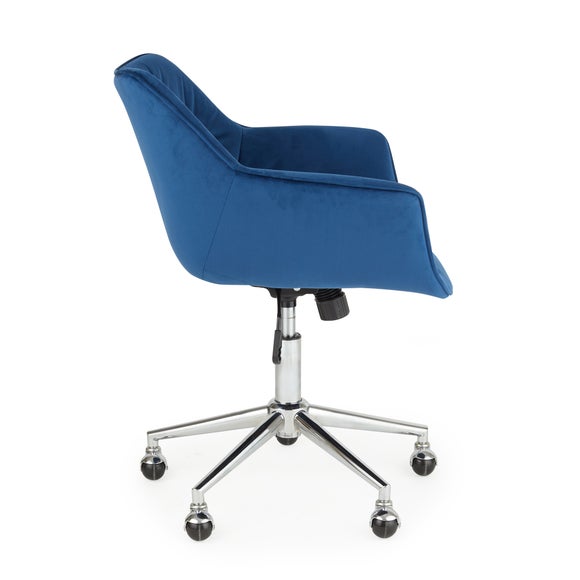 Macy Velvet Office Chair Dunelm