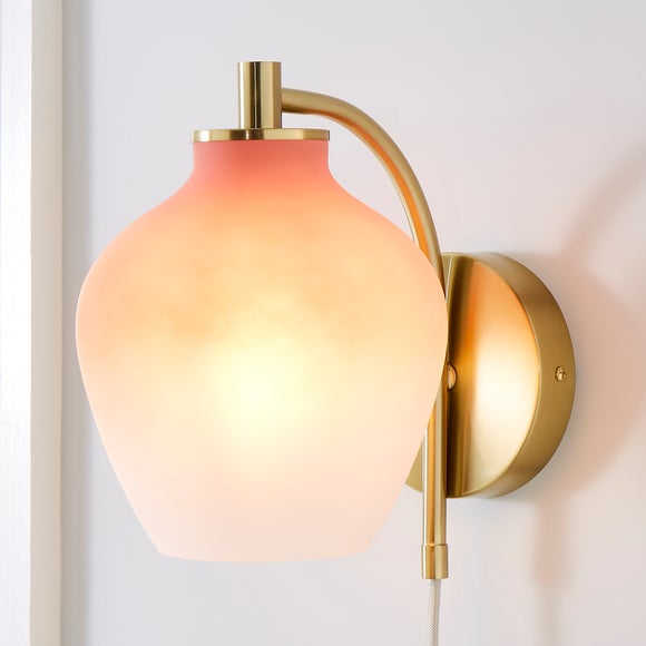 Dunelm plug in on sale wall light