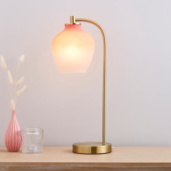 dunelm ombre lamp