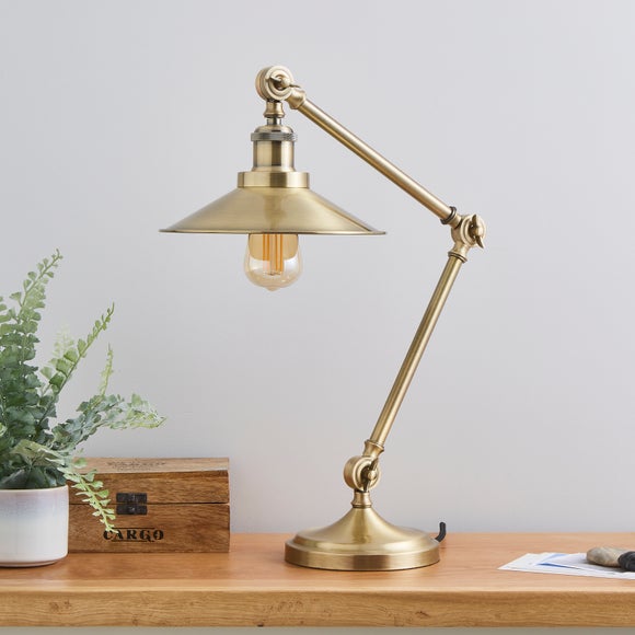 brass lamp dunelm