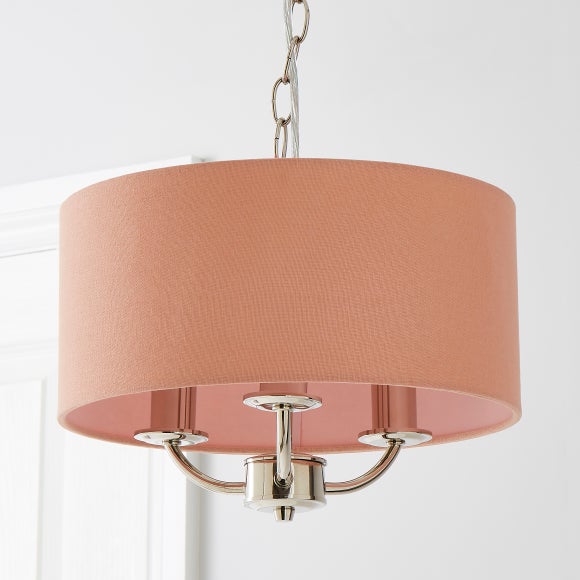 blush pink pendant light