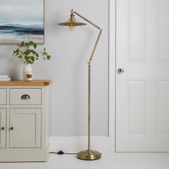 brass tall lamp