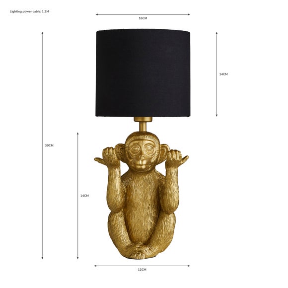 hanging monkey light dunelm