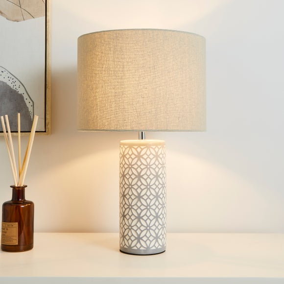 dunelm yellow table lamp