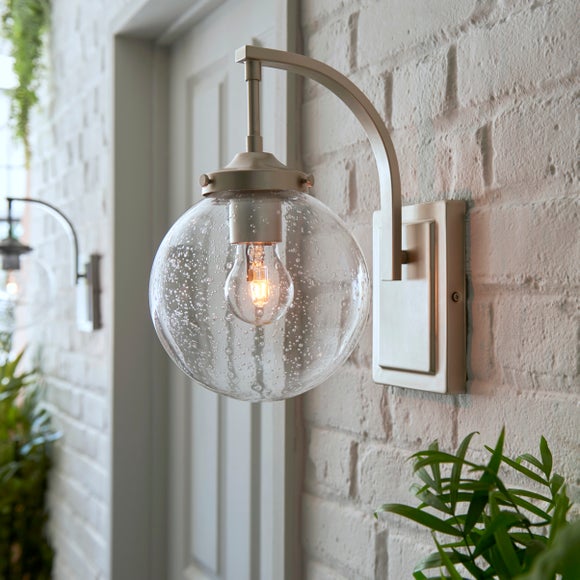 Outdoor globe store sconce