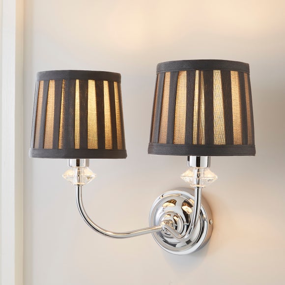 dunelm wall lights grey