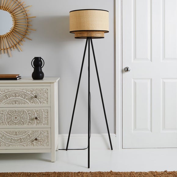 dunelm trio tripod floor lamp