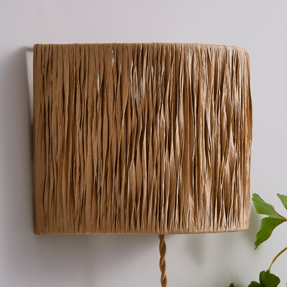 raffia wall light