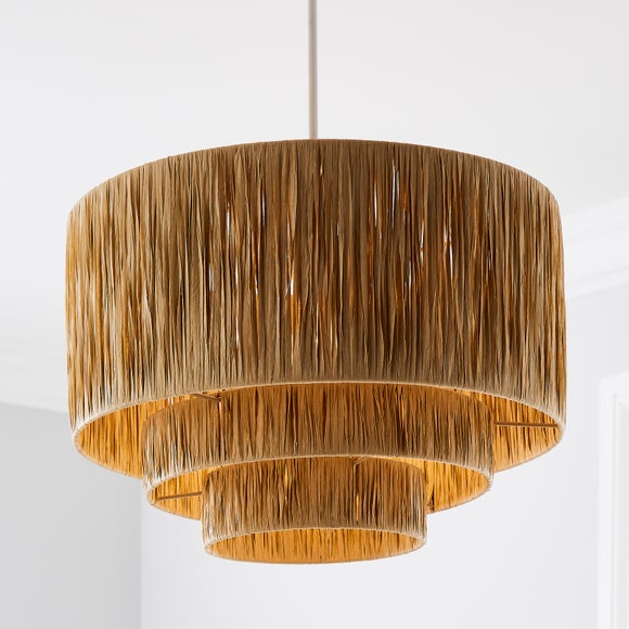 raffia ceiling light