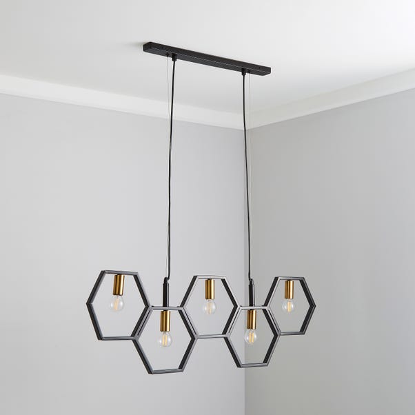 Hexa 5 Light Ceiling Fitting | Dunelm