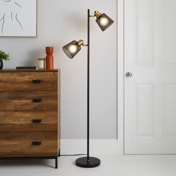 Industrial floor store lamp dunelm