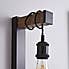 Fulton Easy Fit Plug In Shelf Wall Light Pine (Brown)