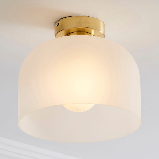 Palazzo Gold Effect 1 Light Flush Ceiling Fitting image 1 of 6