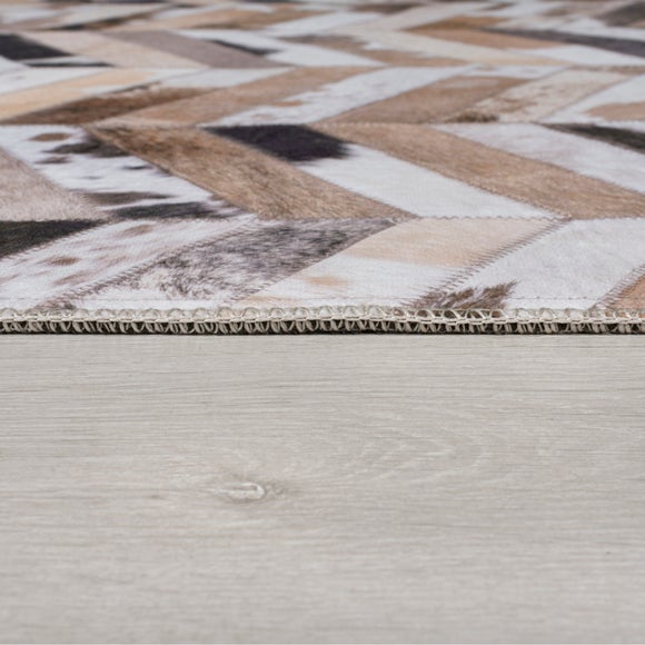 Jesse Faux Cowhide Rug Dunelm