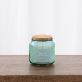 Seagrass Jar Candle with Cork Lid