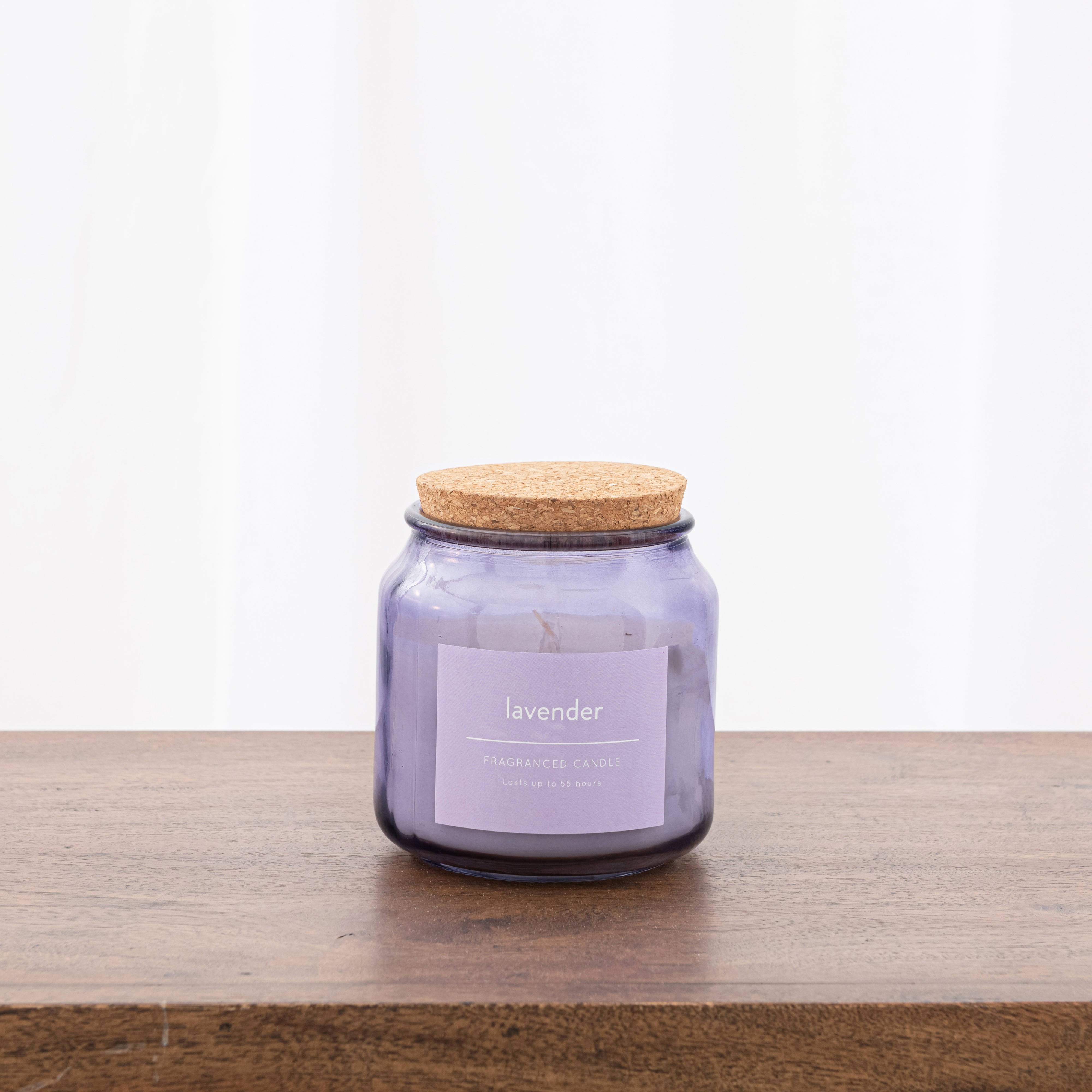 Lavender Jar Candle with Cork Lid