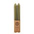 Churchgate Pack of 2 Olive Taper Candles Olive (Green)