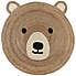 Jute Bear Circle Rug Natural (Brown) undefined