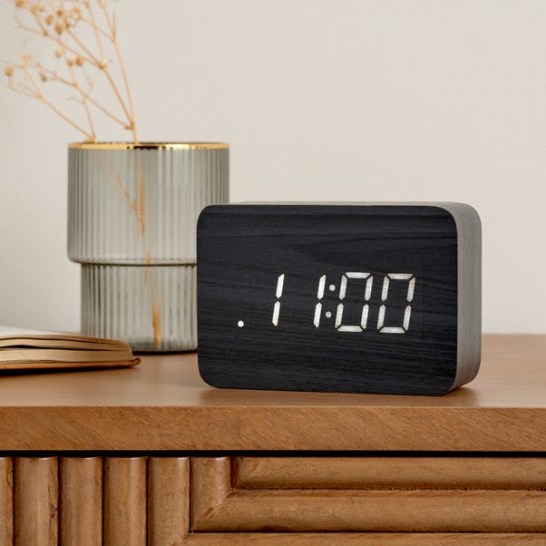 Alarm Clocks Modern LED Alarm Clock | Dunelm