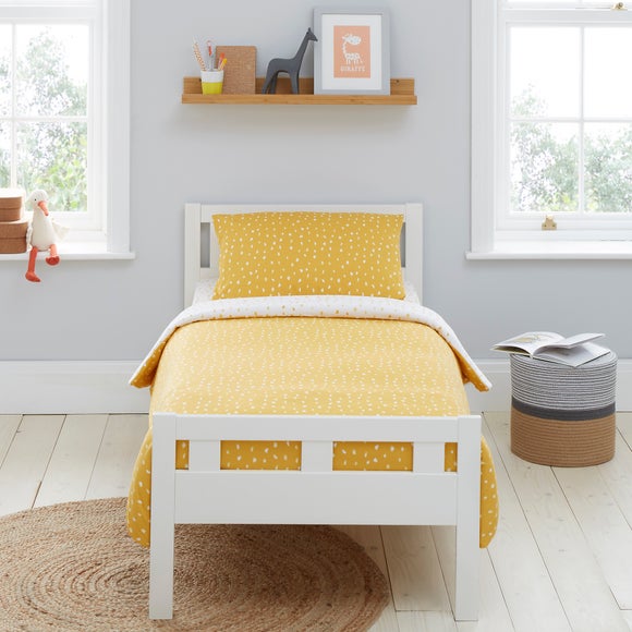 mustard cot quilt cover