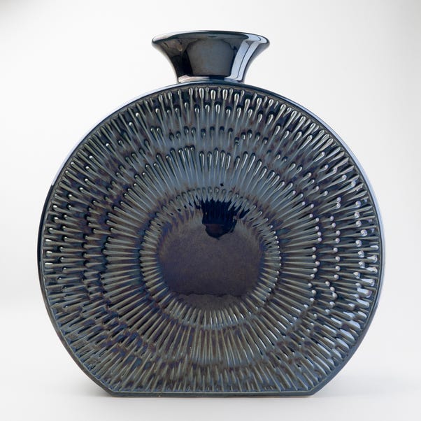 Zen Round 35cm Vase  Blue
