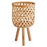 Bamboo and Wood Plant Stand Brown